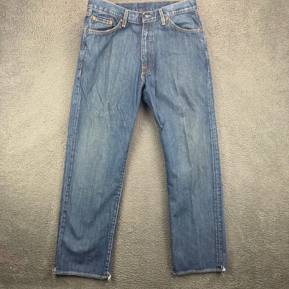 Polo Jeans Co Ralph Lauren Hayden Relaxed Fit Straight Leg Blue Denim Jeans 34